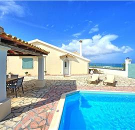 3 bedroom seaside villa with pool, Acharavi, sleeps 6